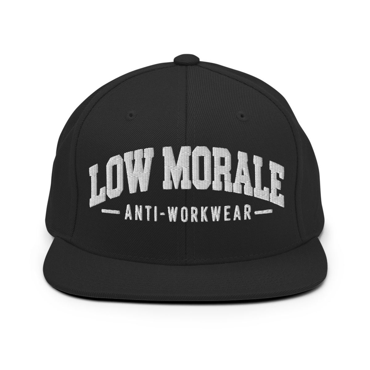 Black LOW MORALE Logo Classic Snapback