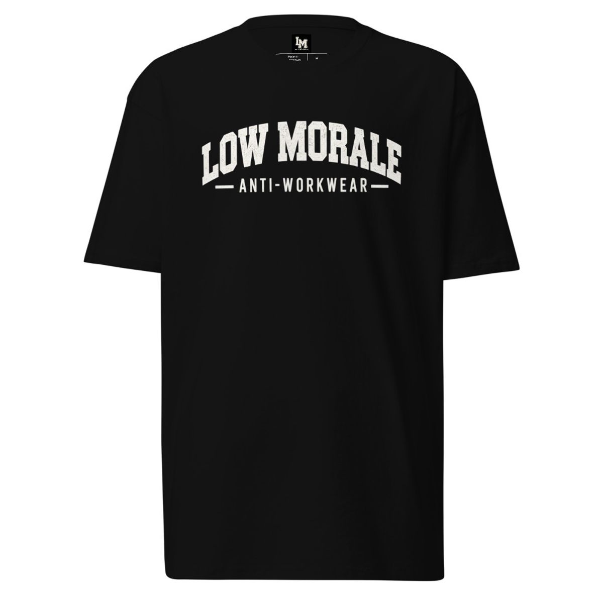 Black LOW MORALE Logo Tee